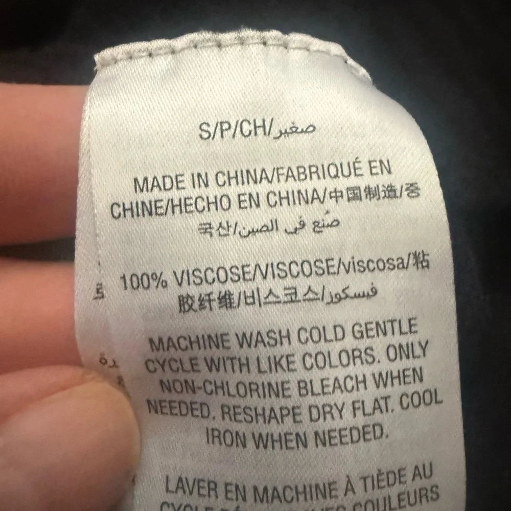 EUC I.N.C. International Concepts Black Open-Front Duster, Size S - Picture 8 of 8